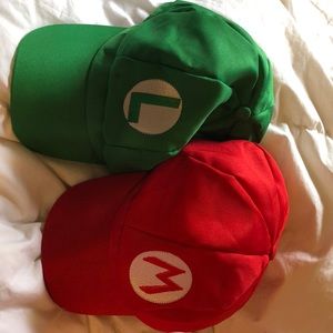 Mario and Luigi hats